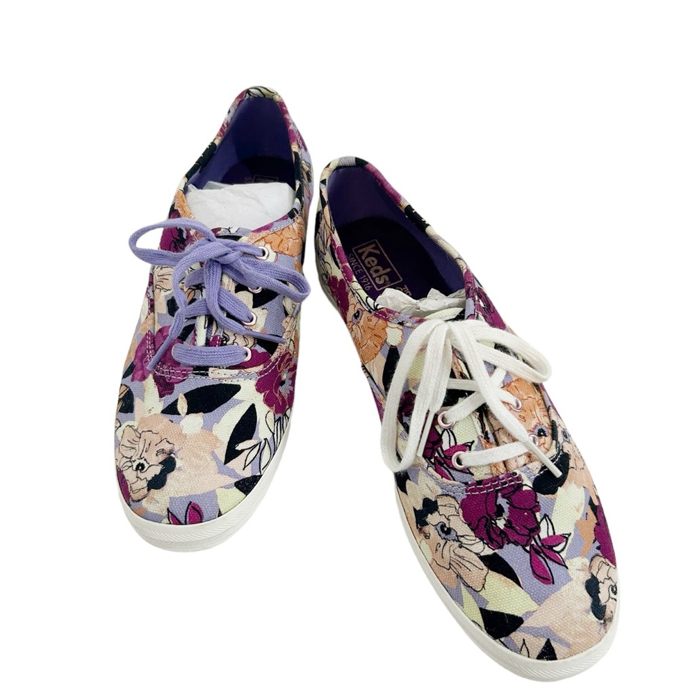 Keds Multicolor Classic Style Floral Print Sneakers, Size 8 1/2